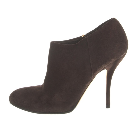 Gucci Brown Suede Boot Pumps - Very Good Condition- Includes Box & Duster Bag - Picture 4 of 5